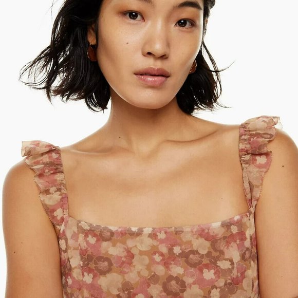 Aritzia Wilfred Fete Floral Dress 4 NWT - Picture 3 of 4